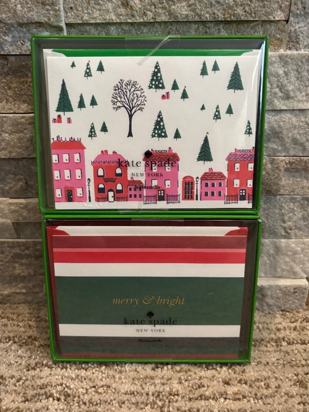Kate Spade Holiday 10-Card Sets Bundle Of 2